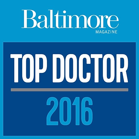 Baltimore Magazine Top Doctor 2016 logo
