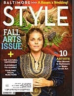 Magazine cover featuring fall arts and fashion.